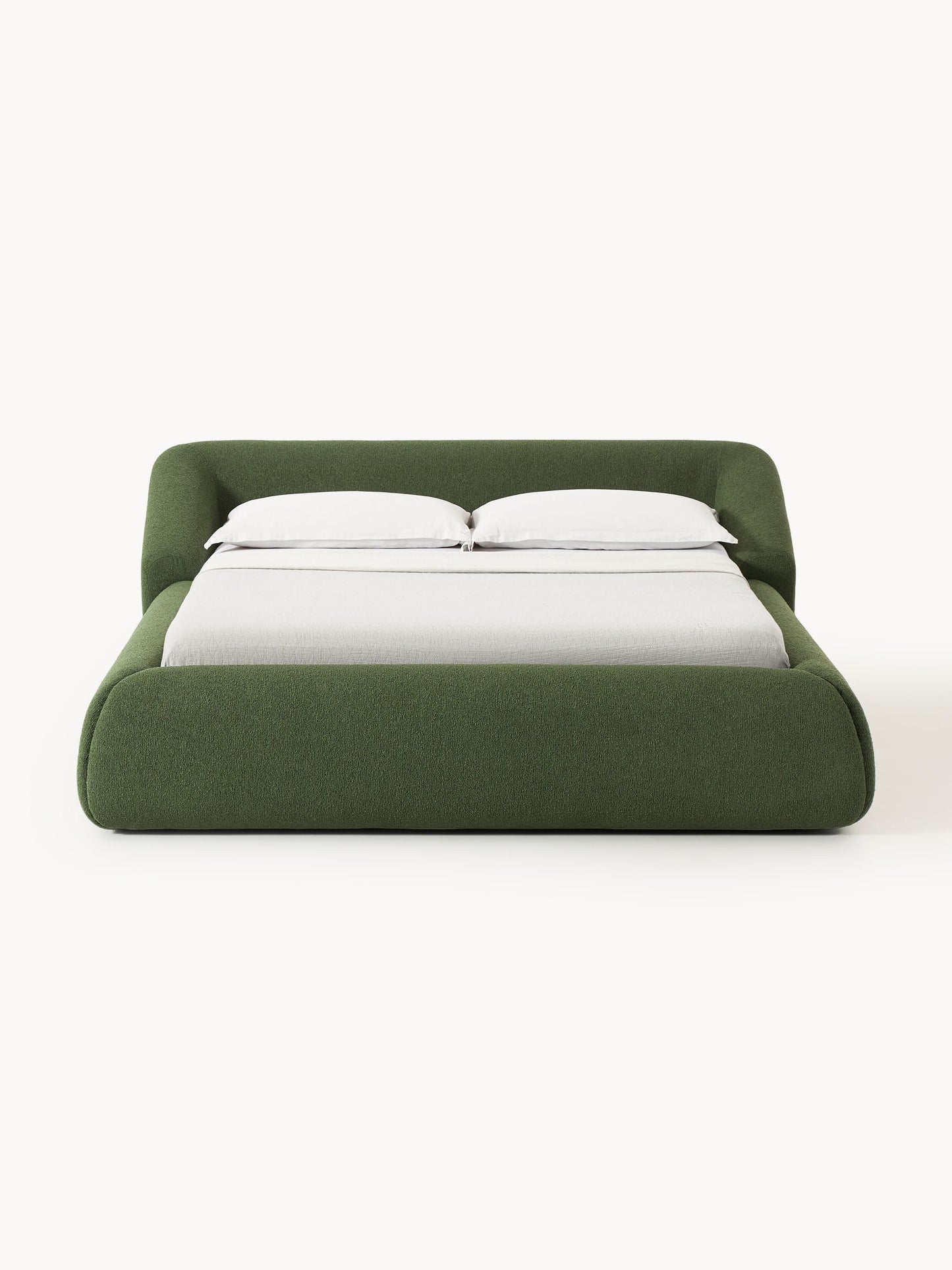 Marenzia Upholstered Bed in Bouclé