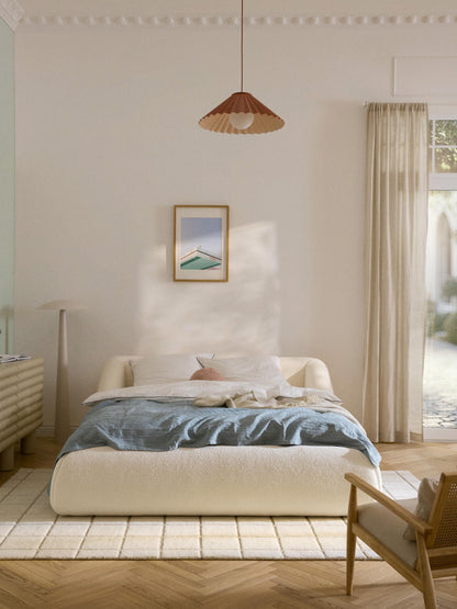 Marenzia Upholstered Bed in Teddy