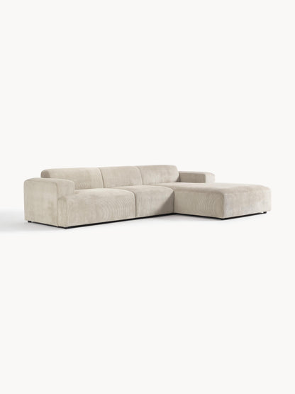 Melbrina Corner Sofa in Corduroy (4-Seater)