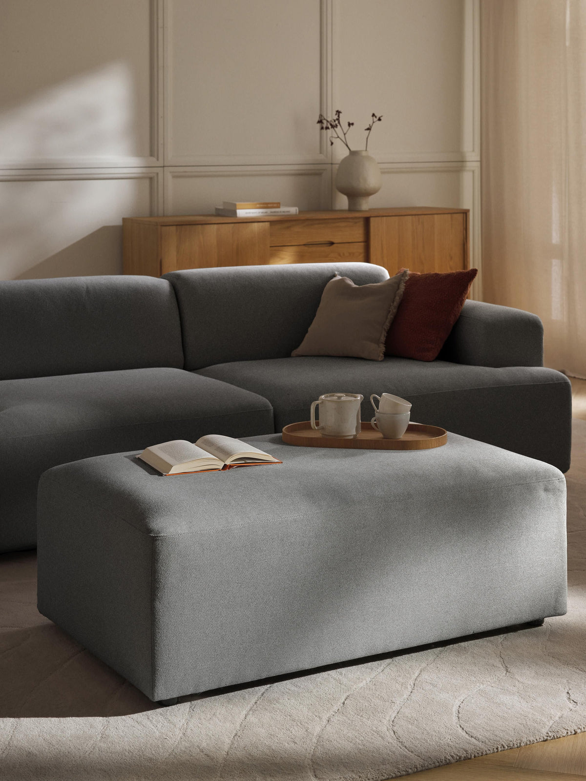 Melbrina Ottoman, XL, W 116 x D 72 cm