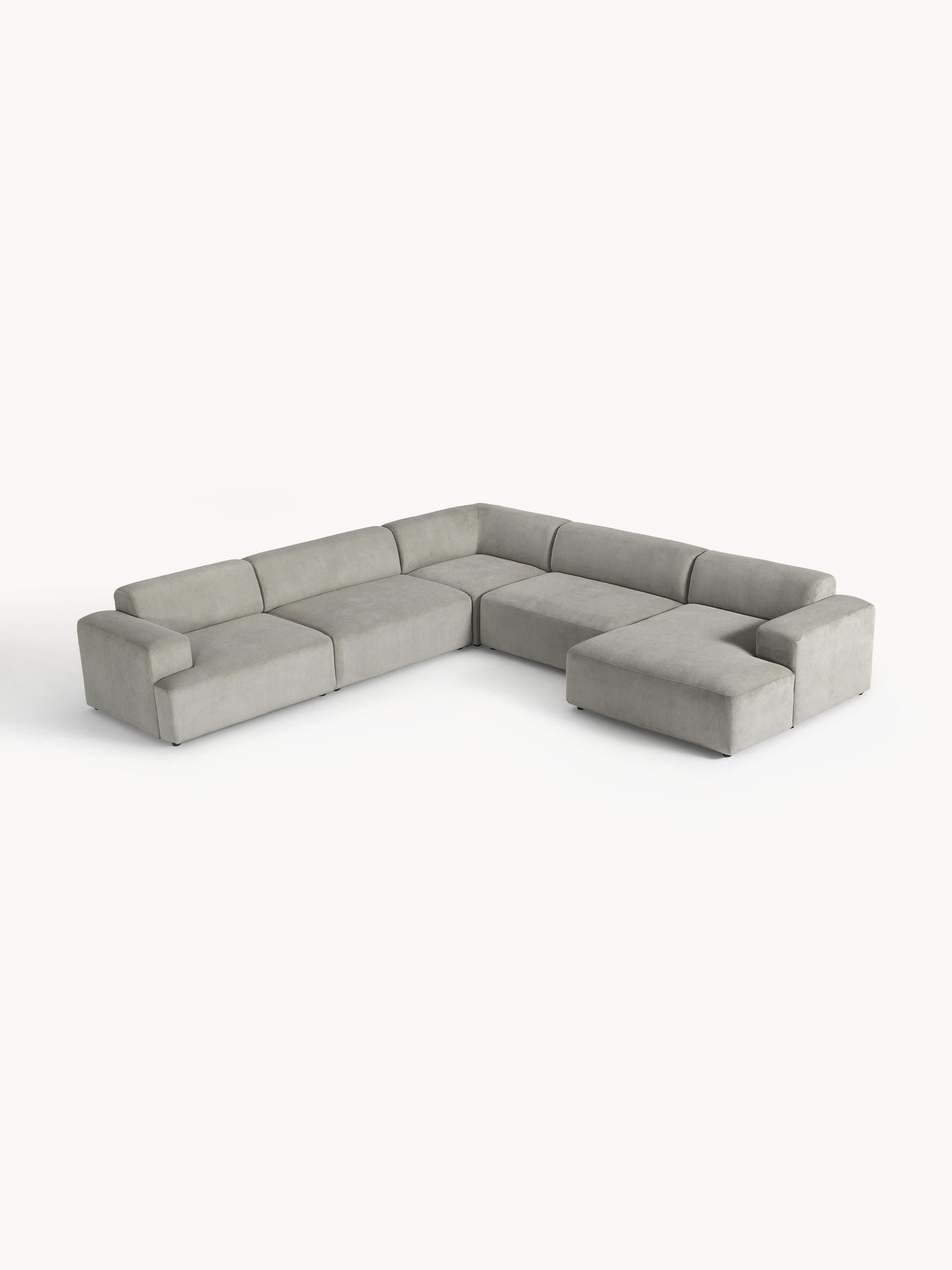Melbrina XL Corner Sofa in Corduroy