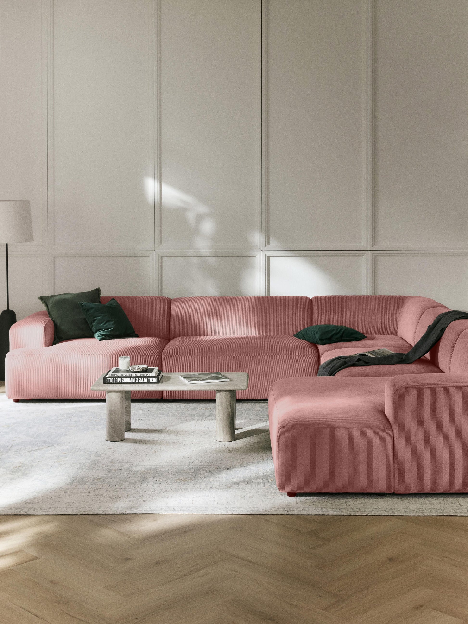 Melbrina XL Corner Sofa in Corduroy