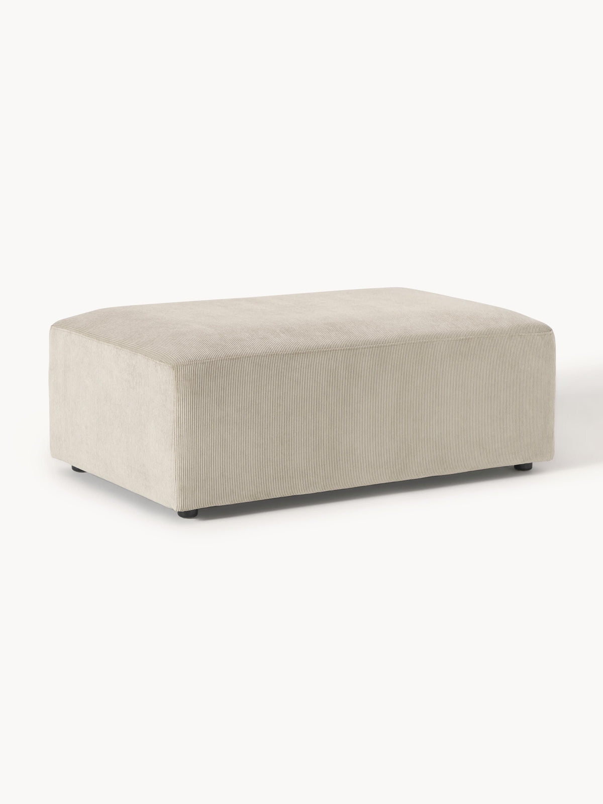 Melbrina XL Ottoman in Corduroy, W 116 x D 72 cm