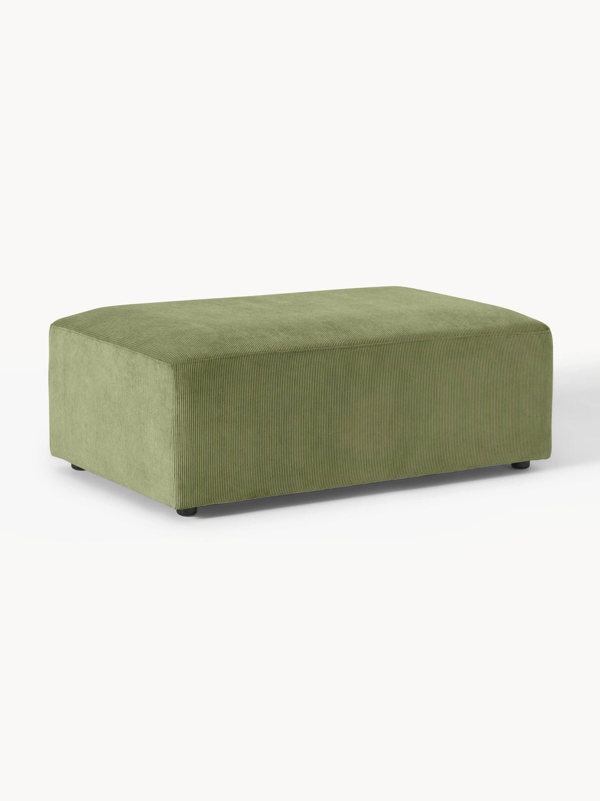Melbrina XL Ottoman in Corduroy, W 116 x D 72 cm