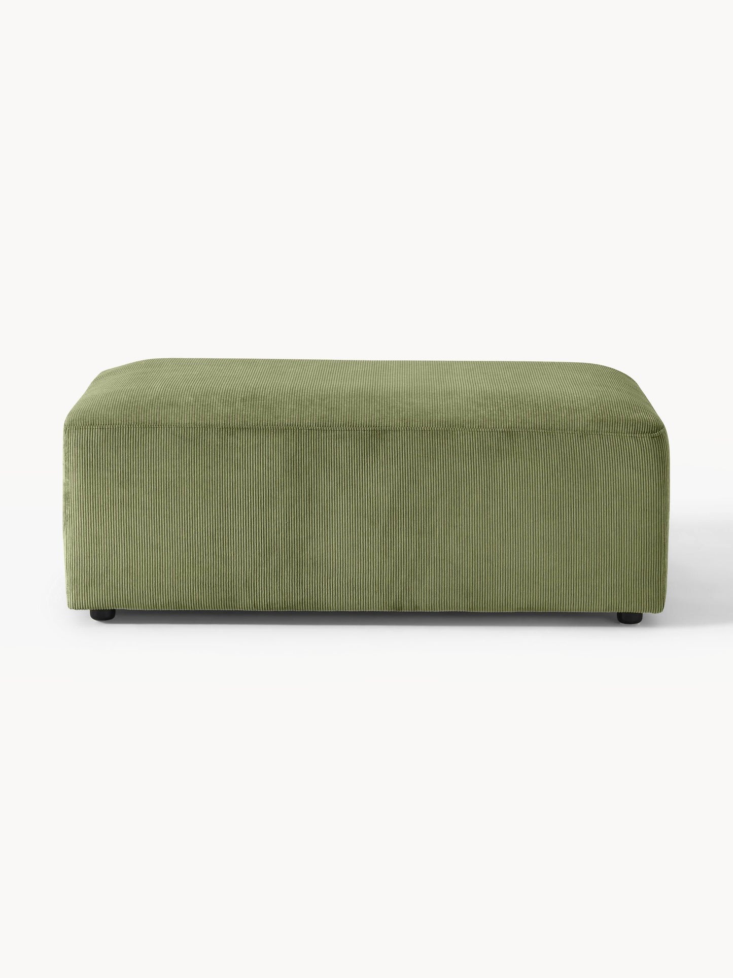 Melbrina XL Ottoman in Corduroy, W 116 x D 72 cm