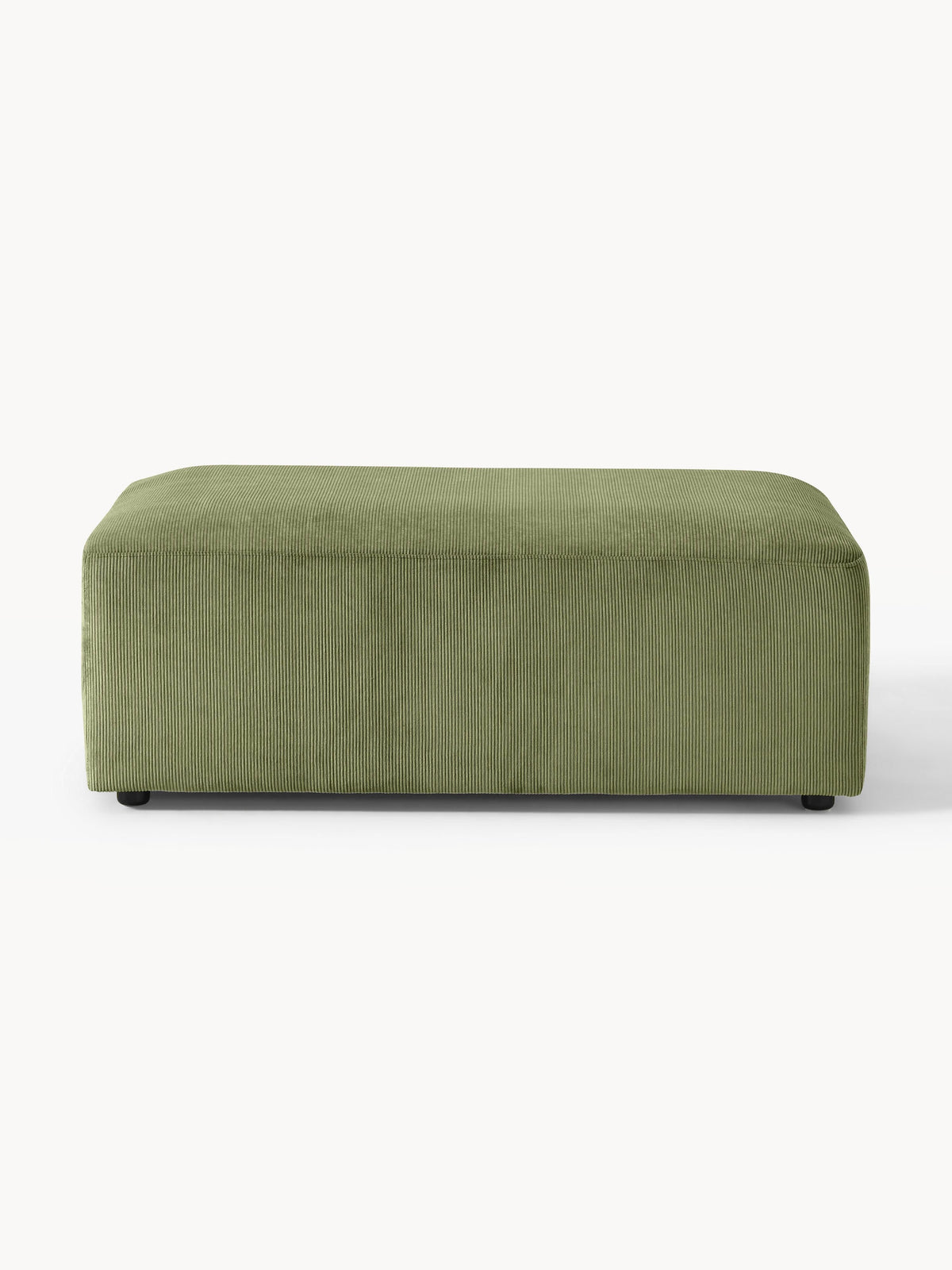 Melbrina XL Ottoman in Corduroy, W 116 x D 72 cm