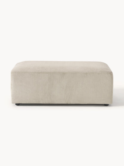 Melbrina XL Ottoman in Corduroy, W 116 x D 72 cm