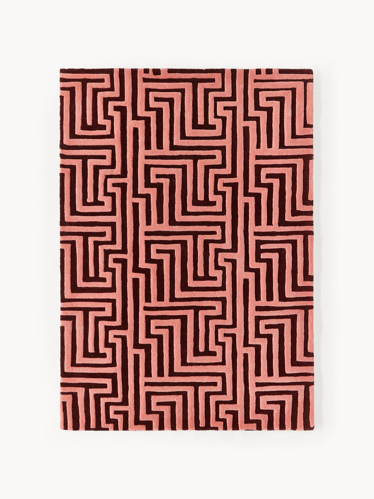 Montiro Wool Hand-Tufted Rug with Raised High-Low Texture