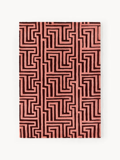 Montiro Wool Hand-Tufted Rug with Raised High-Low Texture
