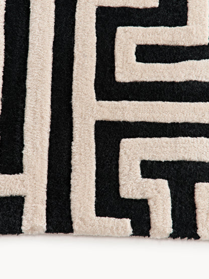 Montiro Wool Hand-Tufted Rug with Raised High-Low Texture
