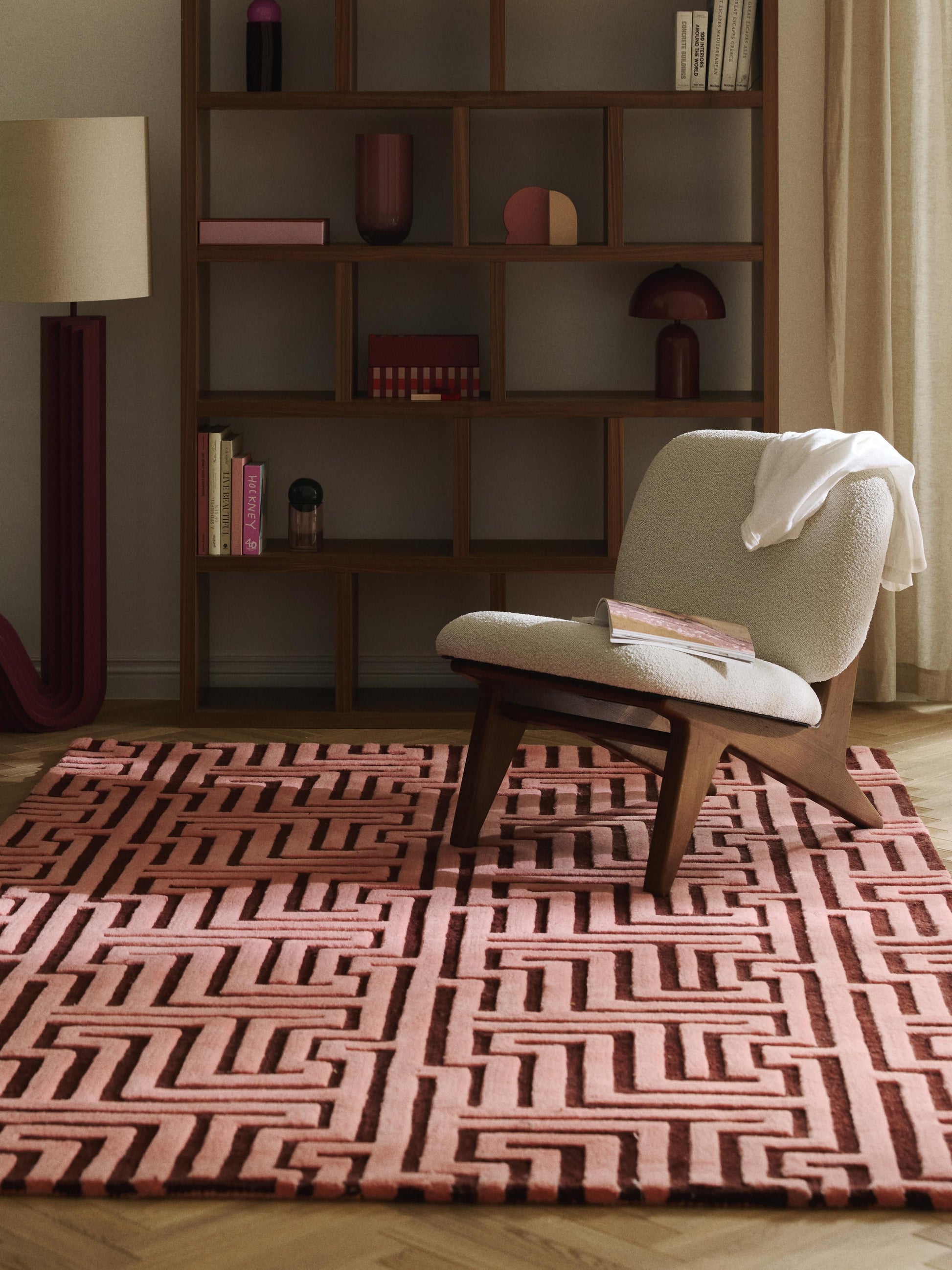 Montiro Wool Hand-Tufted Rug with Raised High-Low Texture