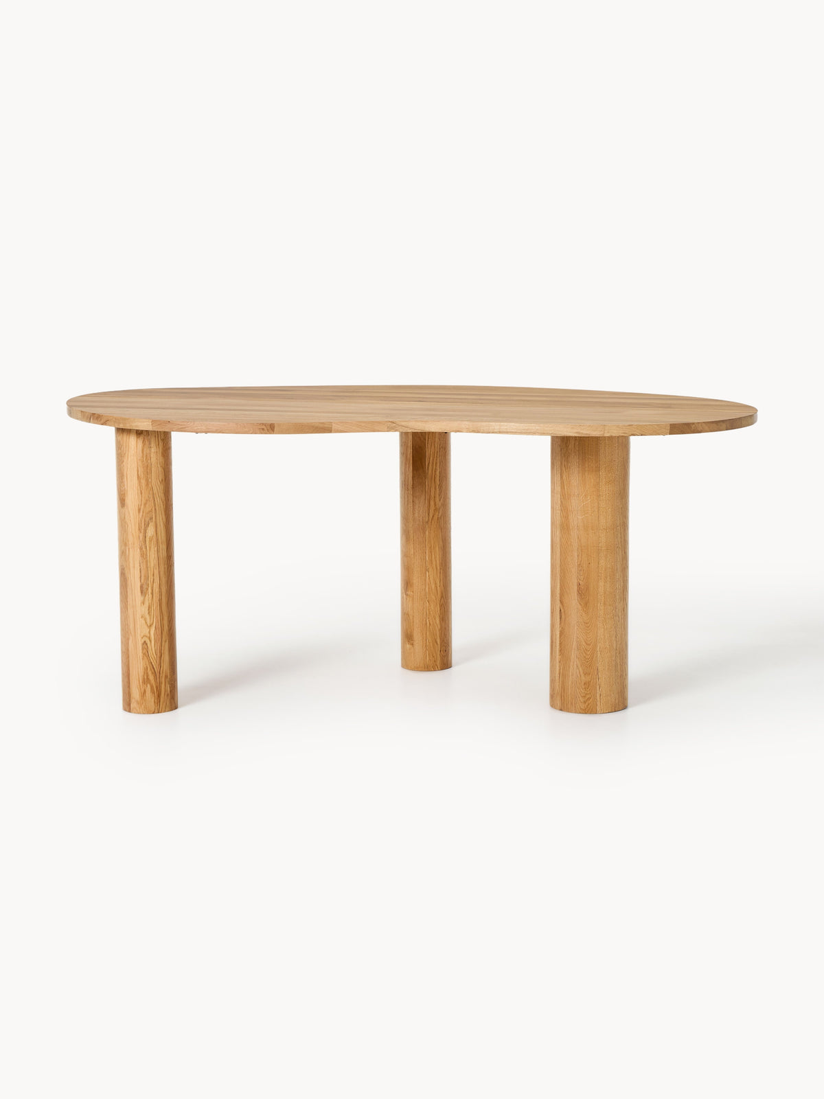 Narbino Dining Table in Oak with Organic Shape, in Various Sizes