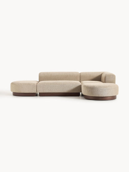 Natfia Modular Teddy Bouclé Corner Sofa