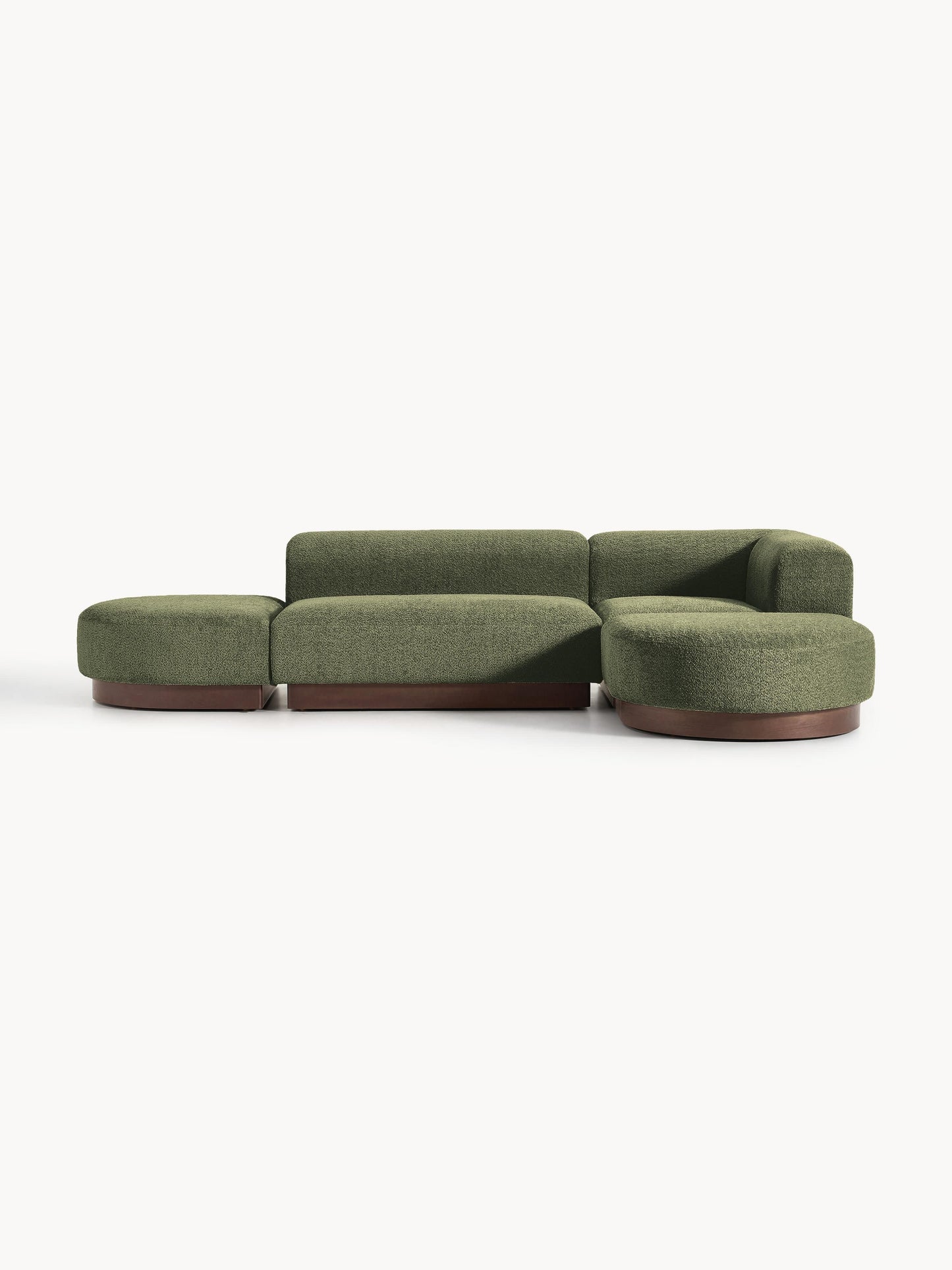 Natfia Modular Teddy Bouclé Corner Sofa