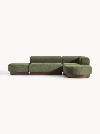 Natfia Modular Teddy Bouclé Corner Sofa