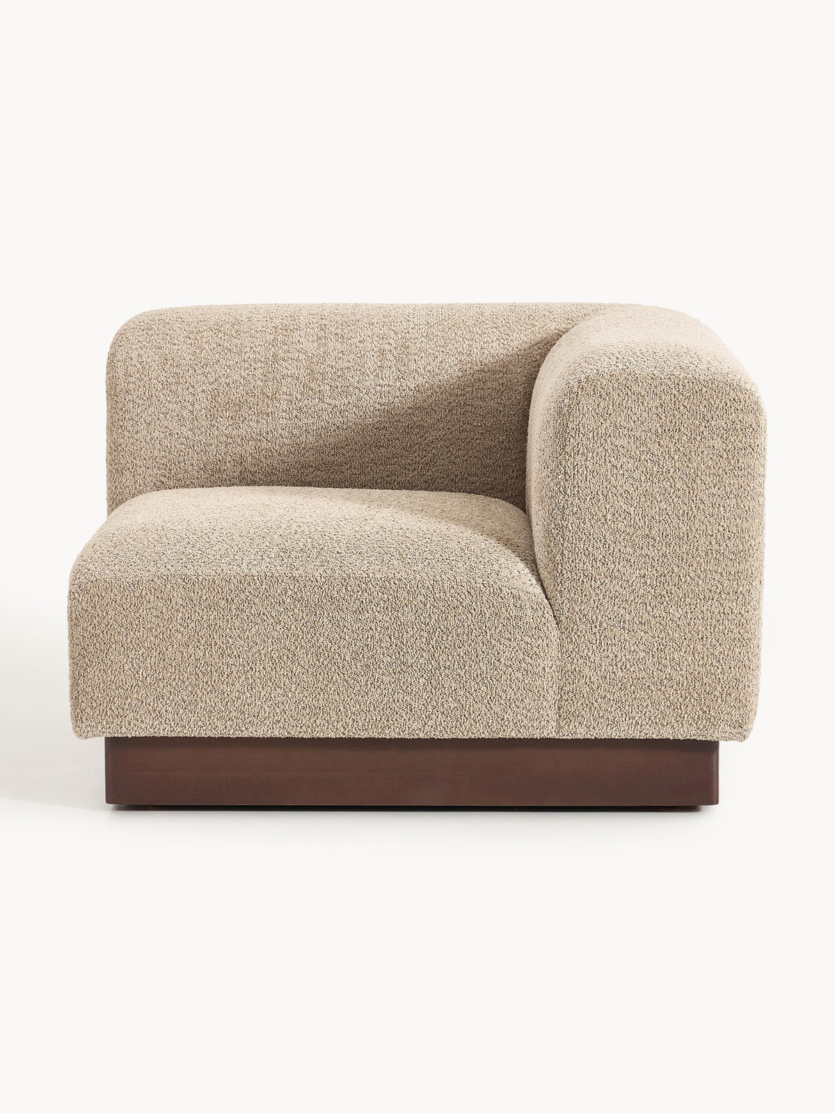 Natfia Teddy Bouclé Corner Module