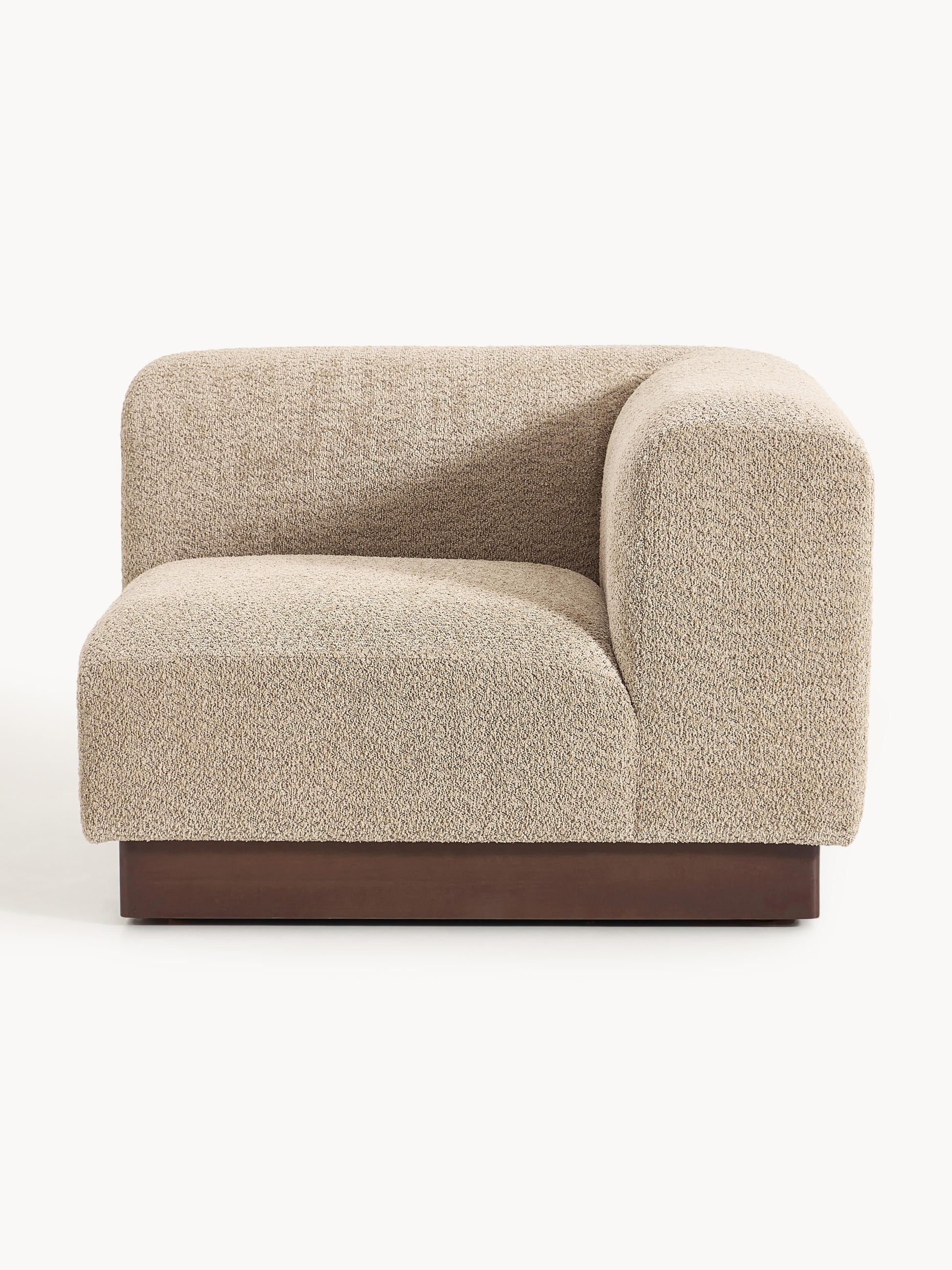 Natfia Teddy Bouclé Corner Module