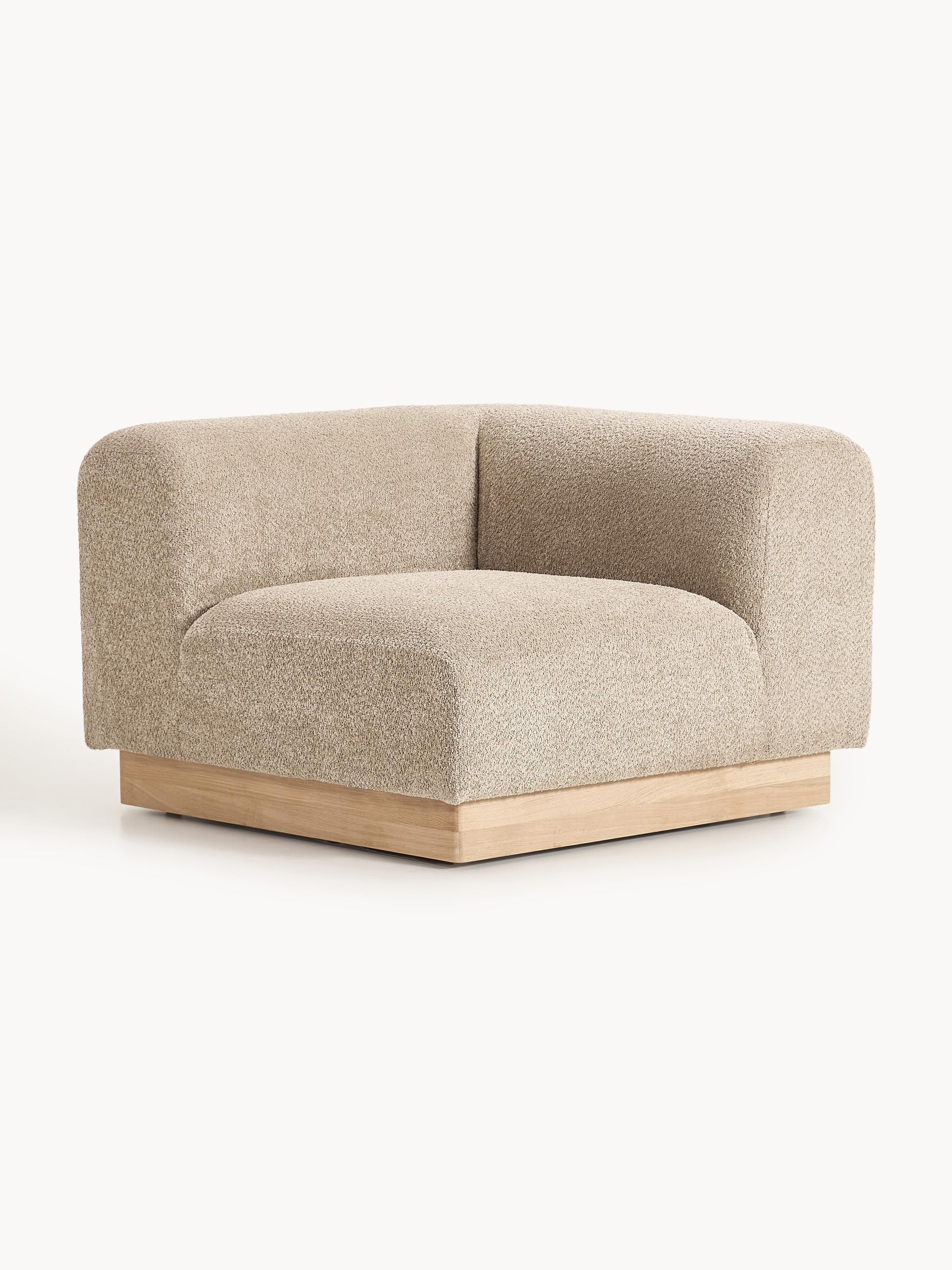 Natfia Teddy Bouclé Corner Module