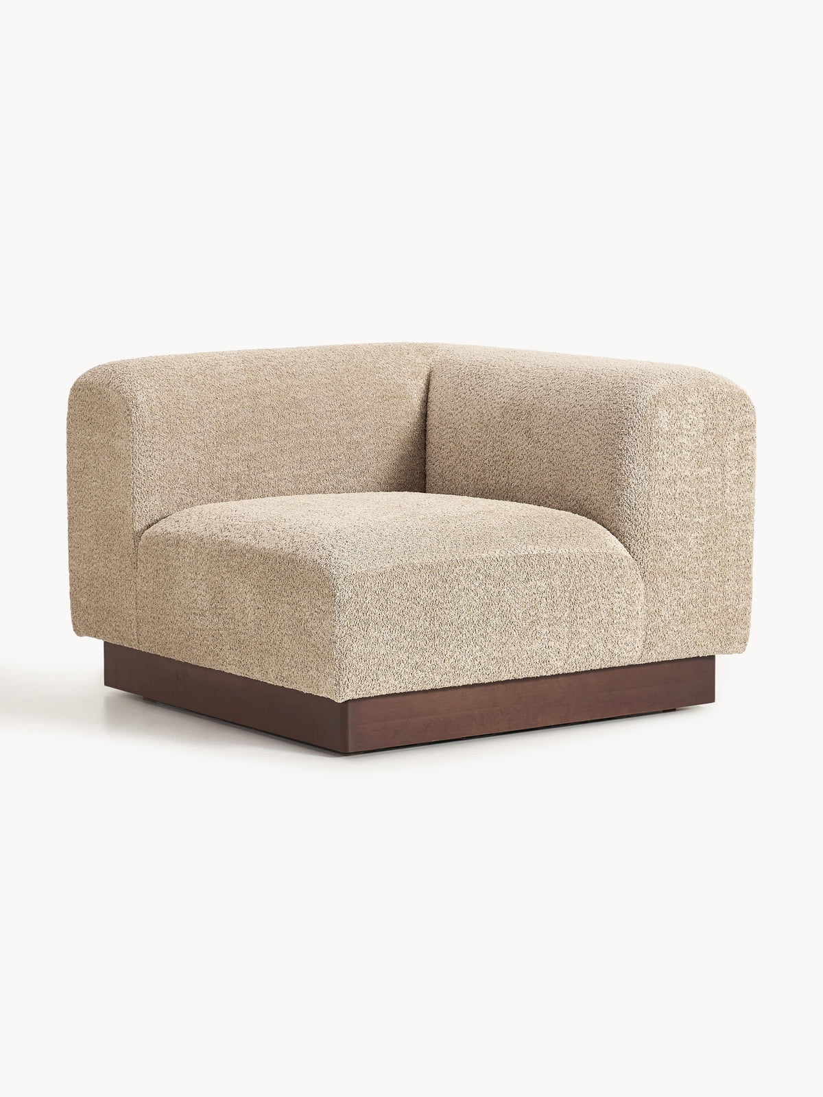 Natfia Teddy Bouclé Corner Module