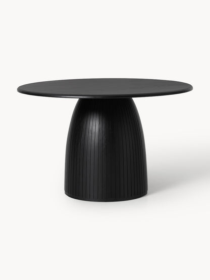 Nelmoine Round Dining Table with Fluted Texture, in Various Sizes