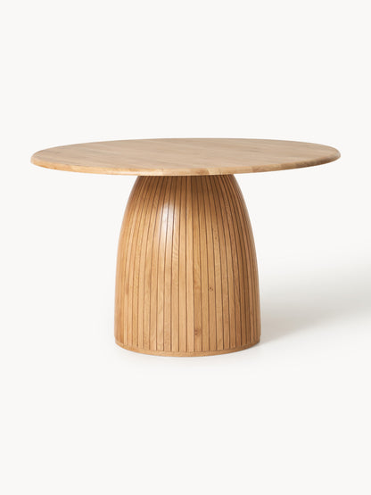 Nelmoine Round Dining Table with Fluted Texture, in Various Sizes