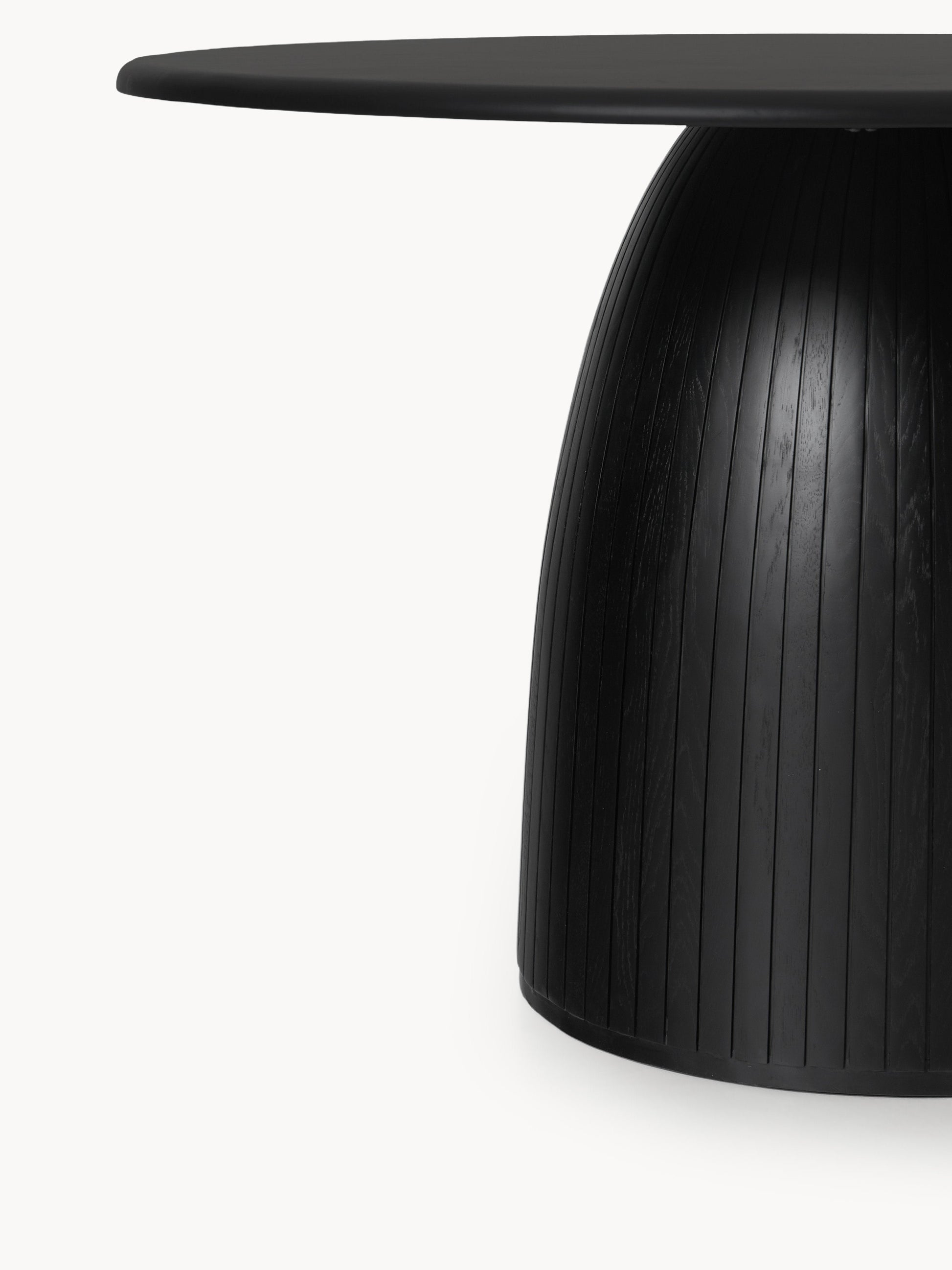 Nelmoine Round Dining Table with Fluted Texture, in Various Sizes