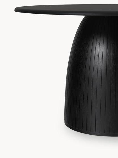 Nelmoine Round Dining Table with Fluted Texture, in Various Sizes
