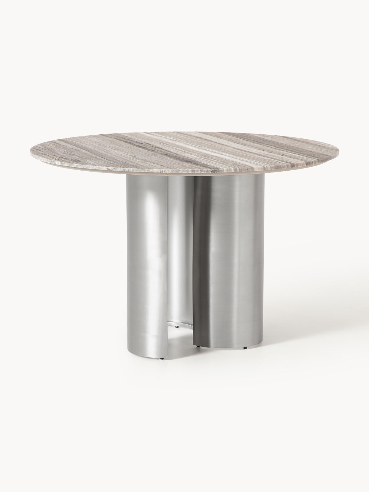 Nomoine Round Dining Table with Marble Tabletop, Ø 120 cm