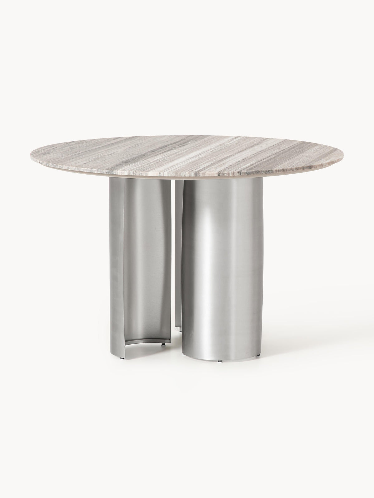 Nomoine Round Dining Table with Marble Tabletop, Ø 120 cm