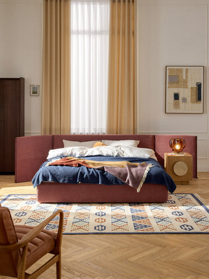 Otalvo Bed with Folding Headboard, Upholstered