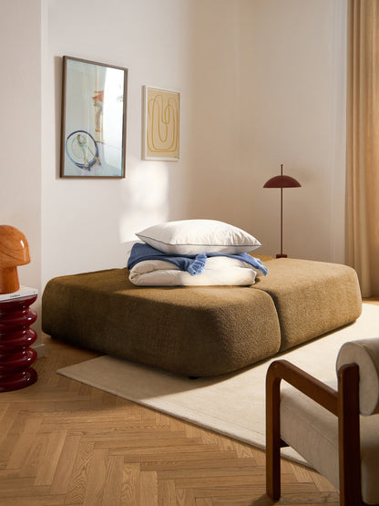 Paogarde Teddy Bouclé Sofa Bed with Storage