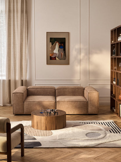 Rosgarde Wool Rug with High-Low Texture, Hand-Tufted