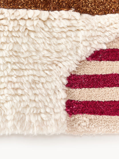 Rosgarde Wool Rug with High-Low Texture, Hand-Tufted