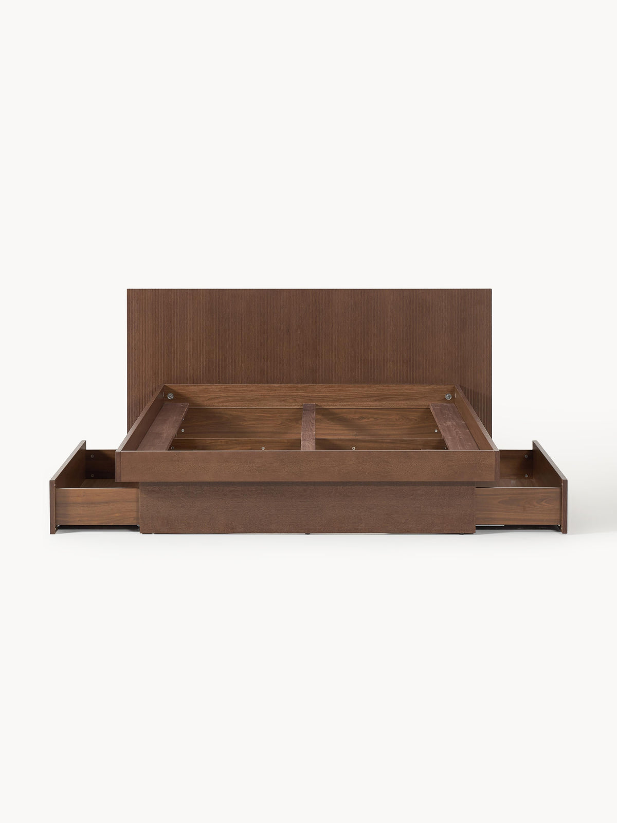 Satalvo Wooden Bed with Headboard and Drawers