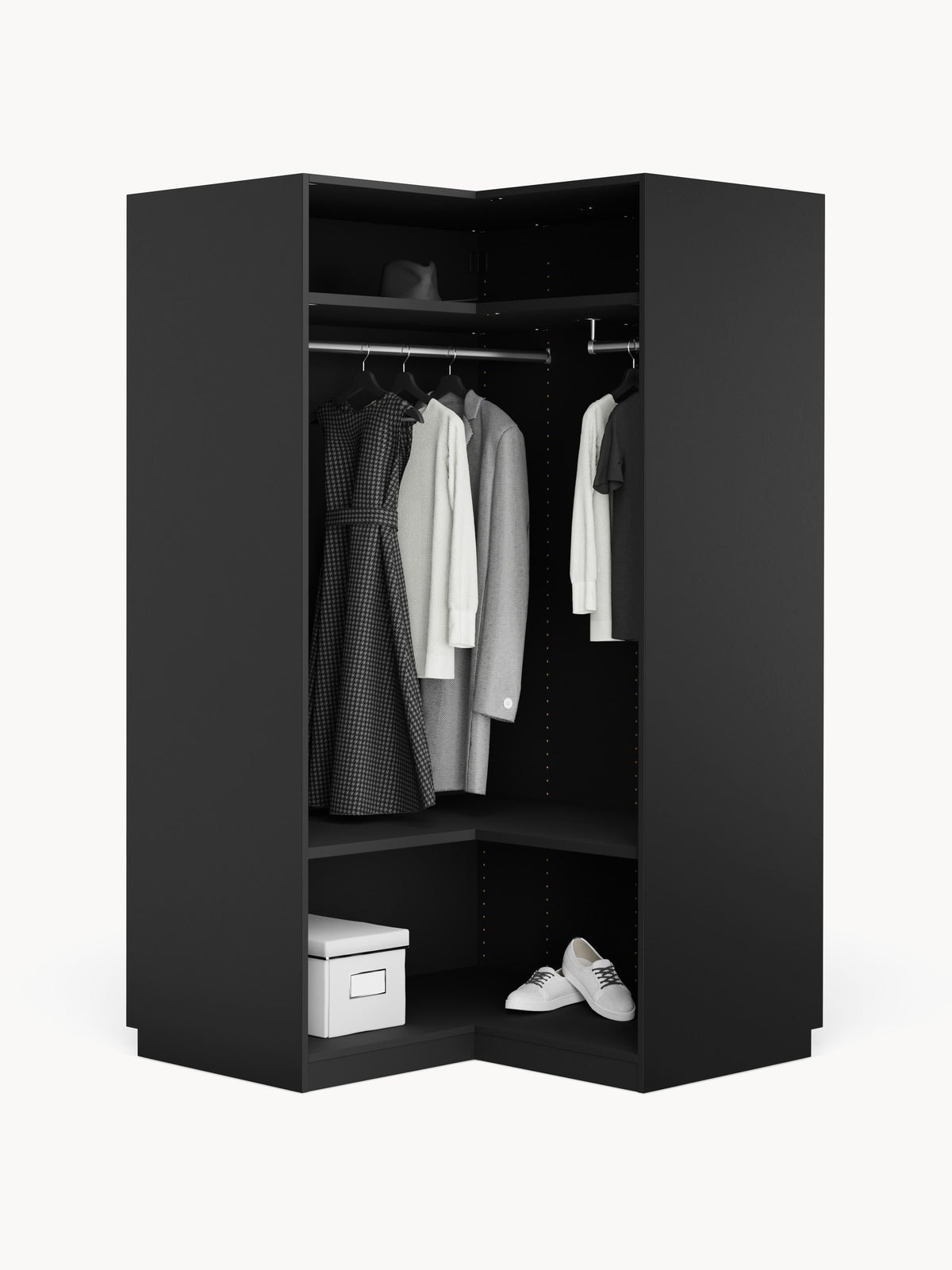 Simfia Modular Corner Wardrobe, 115 cm Wide