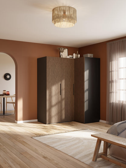 Simfia Modular Corner Wardrobe, 165 cm Wide, in Various Sizes