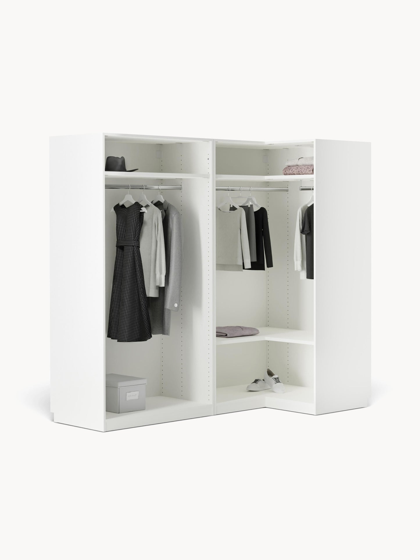 Simfia Modular Corner Wardrobe, 215 cm Wide, in Various Sizes