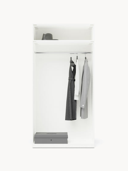 Simfia Modular Hinged-Door Wardrobe, 100 cm Wide, in Various Sizes