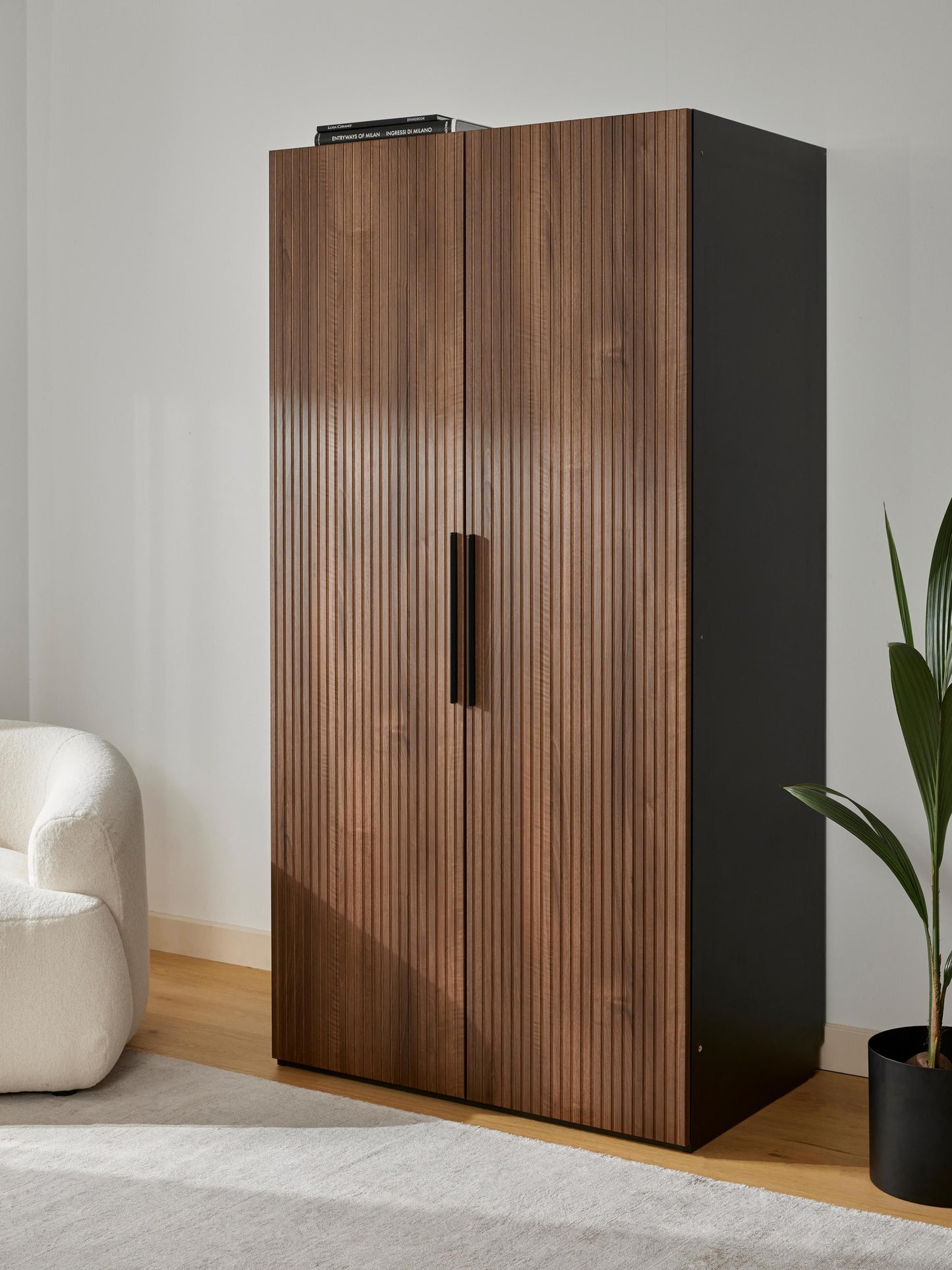 Simfia Modular Hinged-Door Wardrobe, 100 cm Wide, in Various Sizes
