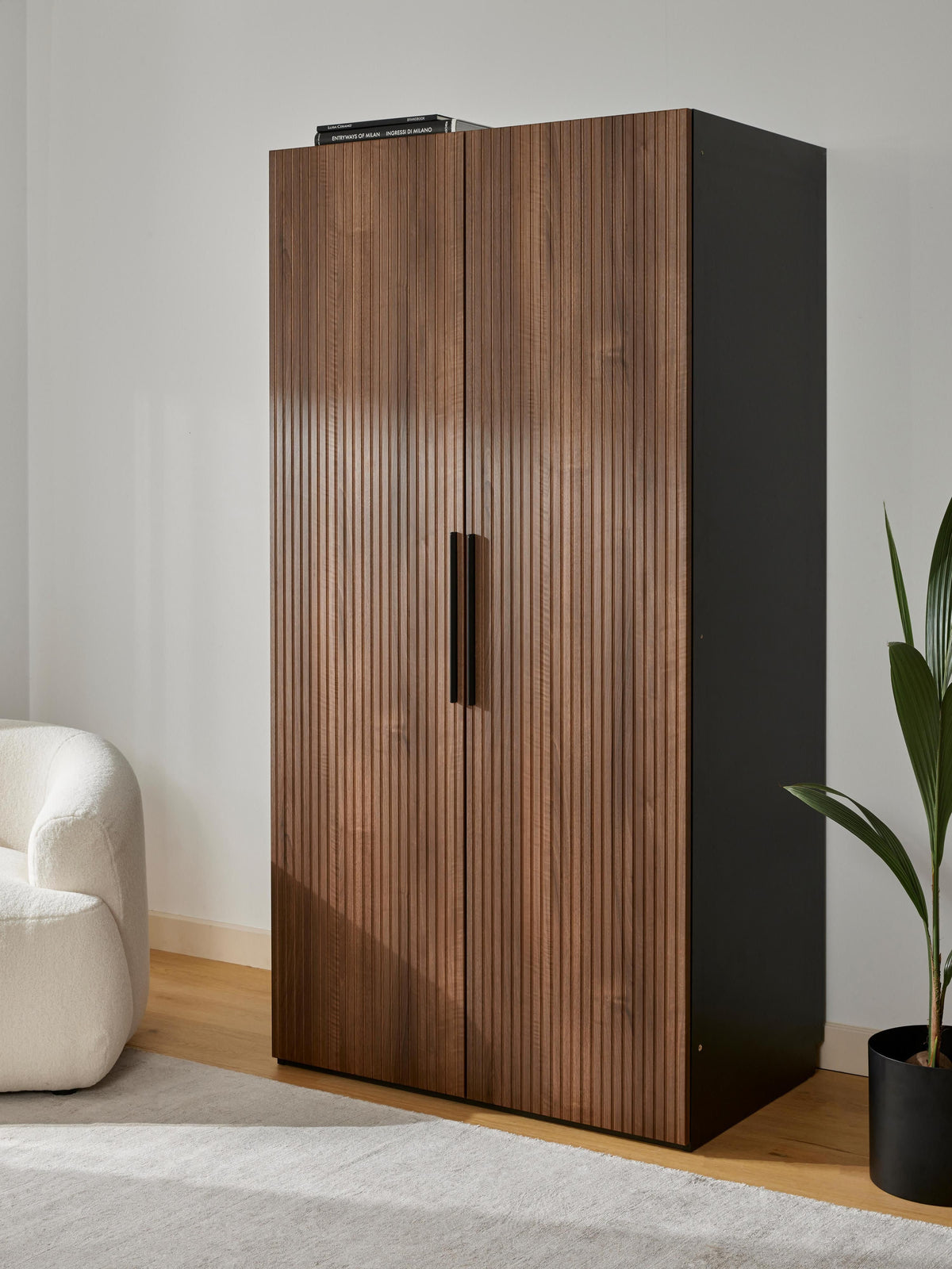Simfia Modular Hinged-Door Wardrobe, 100 cm Wide, in Various Sizes