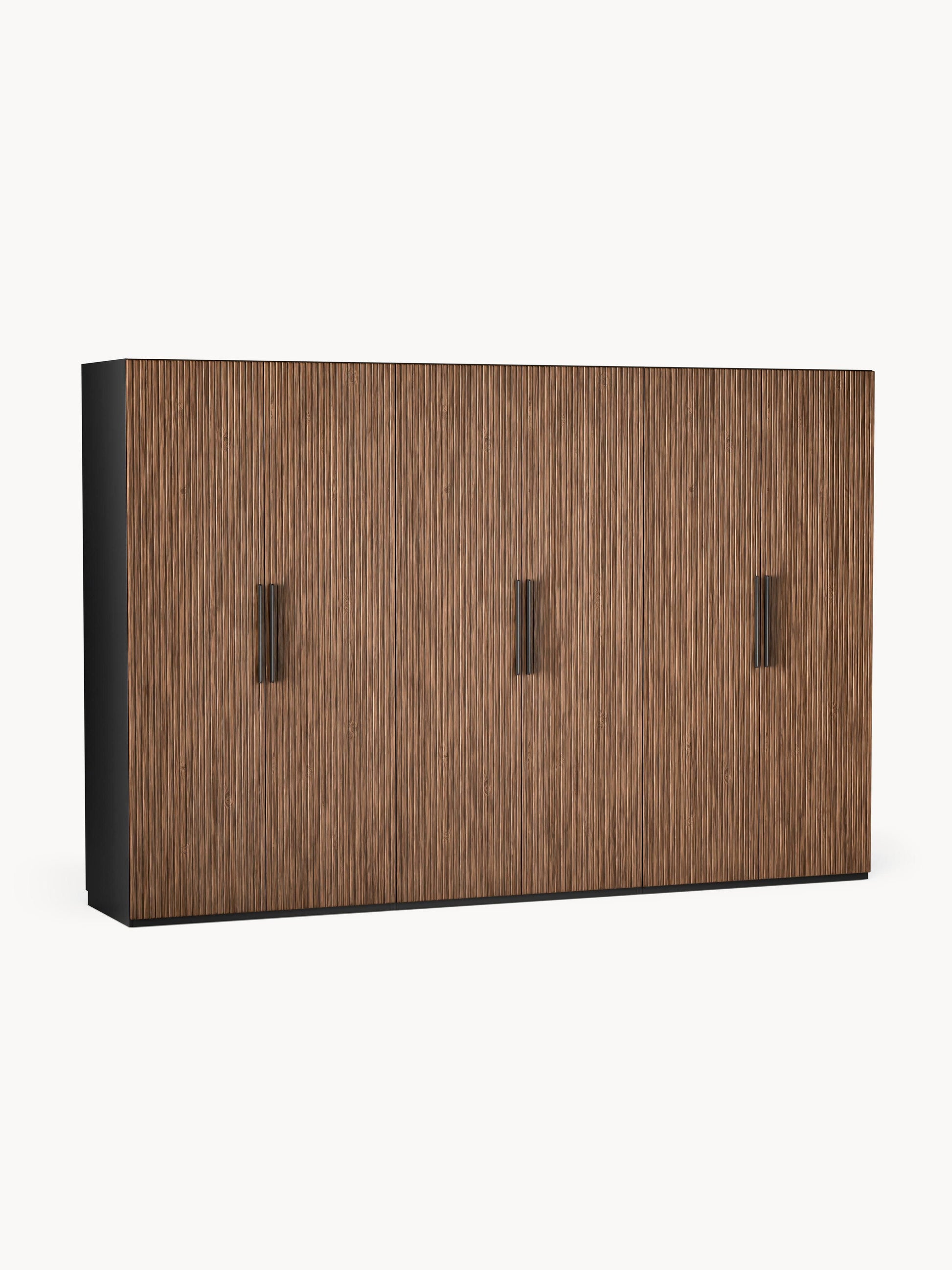 Simfia Modular Hinged-Door Wardrobe, 300 cm Wide, in Various Sizes