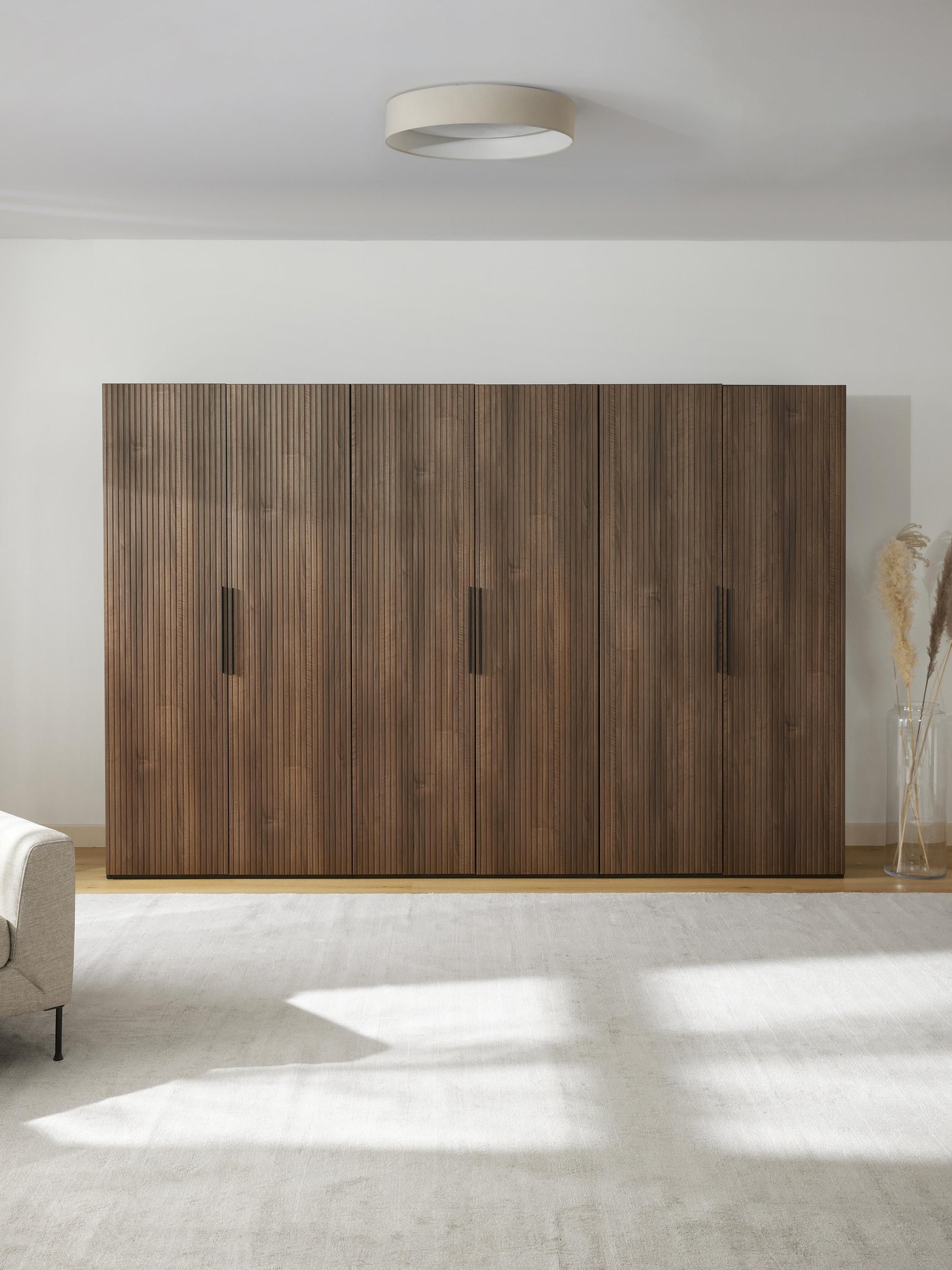 Simfia Modular Hinged-Door Wardrobe, 300 cm Wide, in Various Sizes