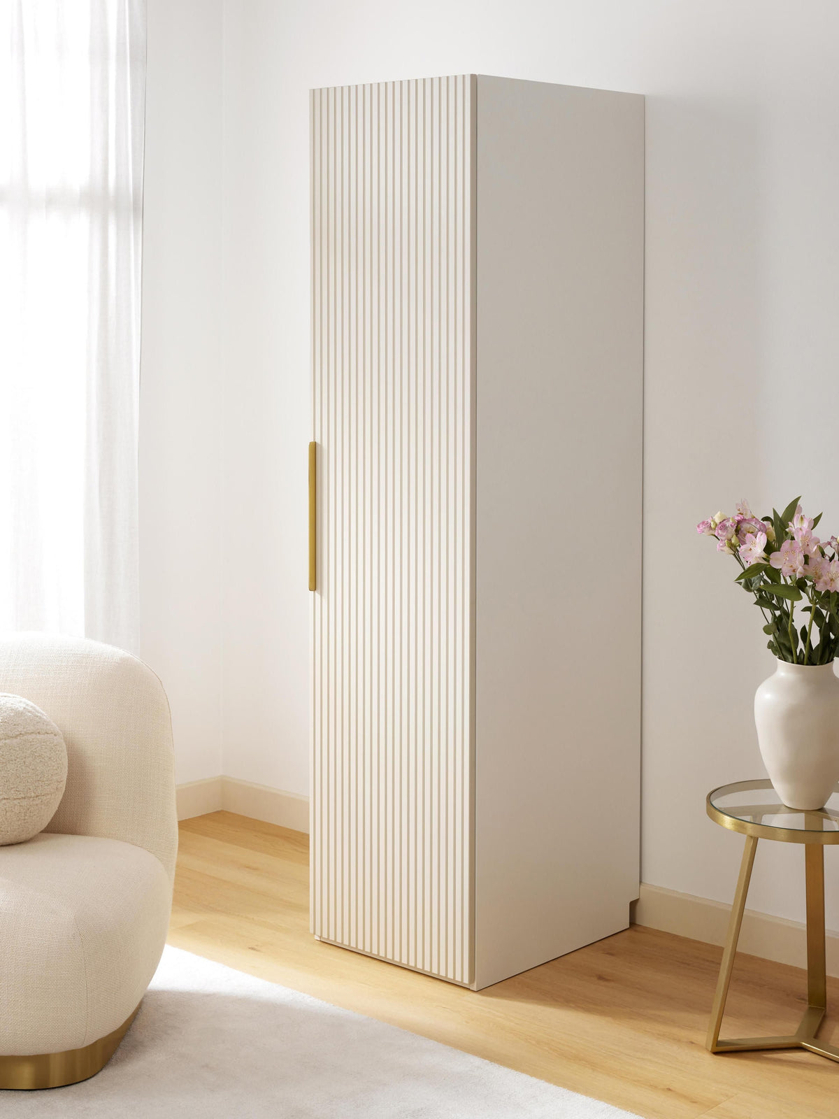 Simfia Modular Hinged-Door Wardrobe, 50 cm Wide, in Various Sizes