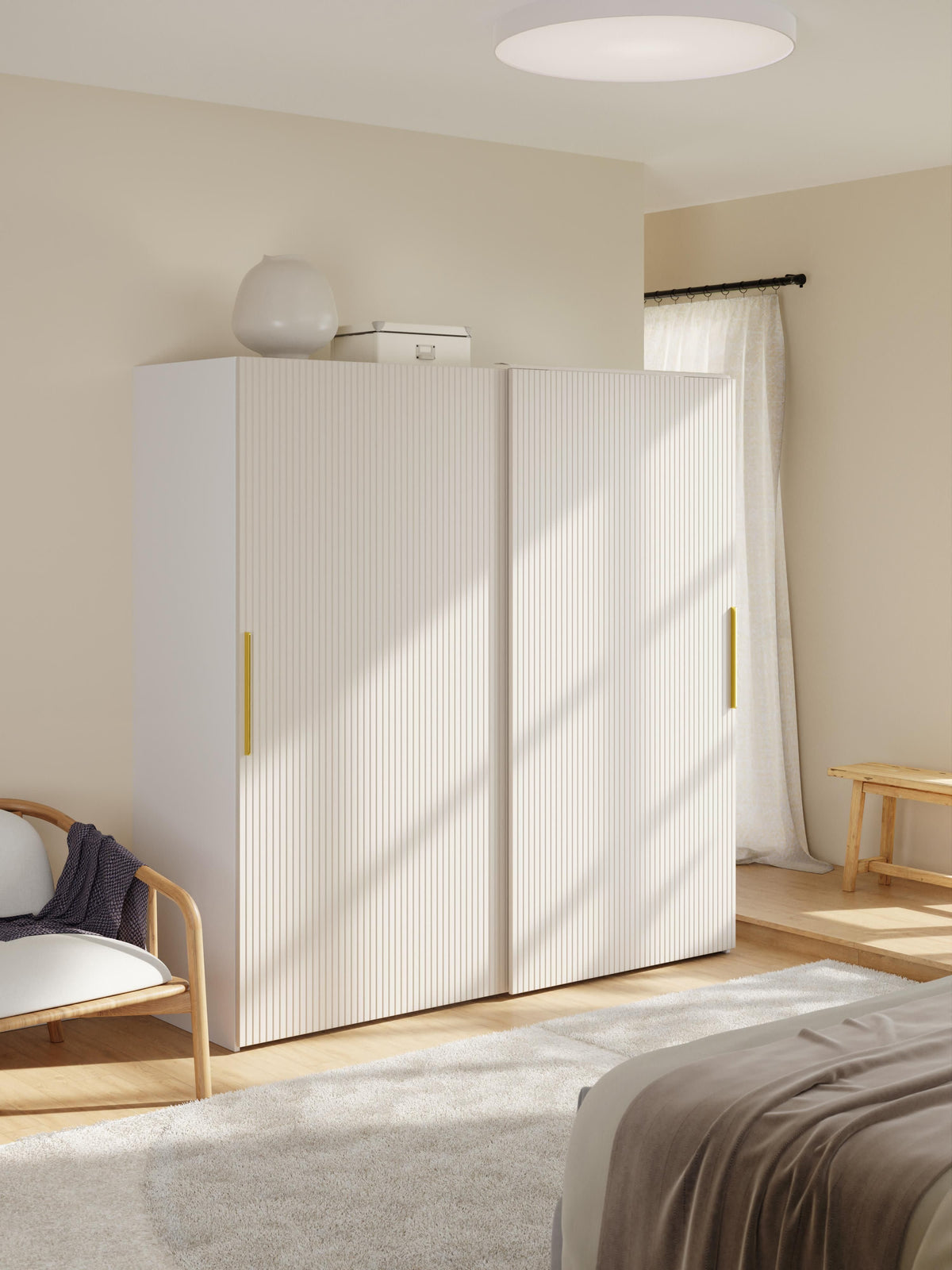 Simfia Modular Sliding-Door Wardrobe, 200 cm Wide, in Various Sizes