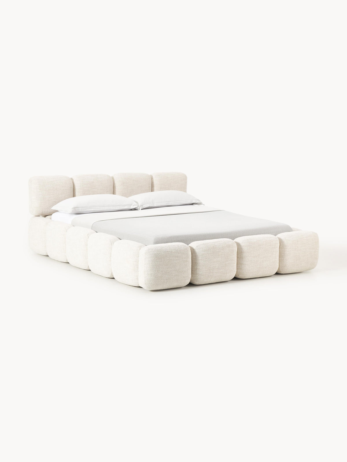 Taylenza Bouclé Upholstered Bed