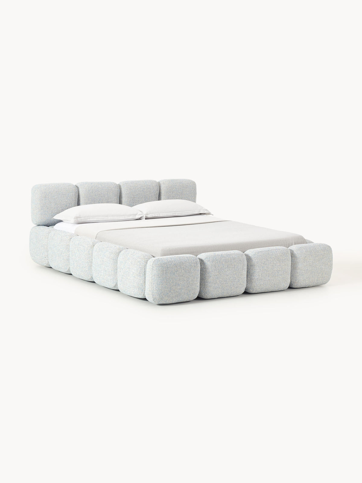 Taylenza Bouclé Upholstered Bed