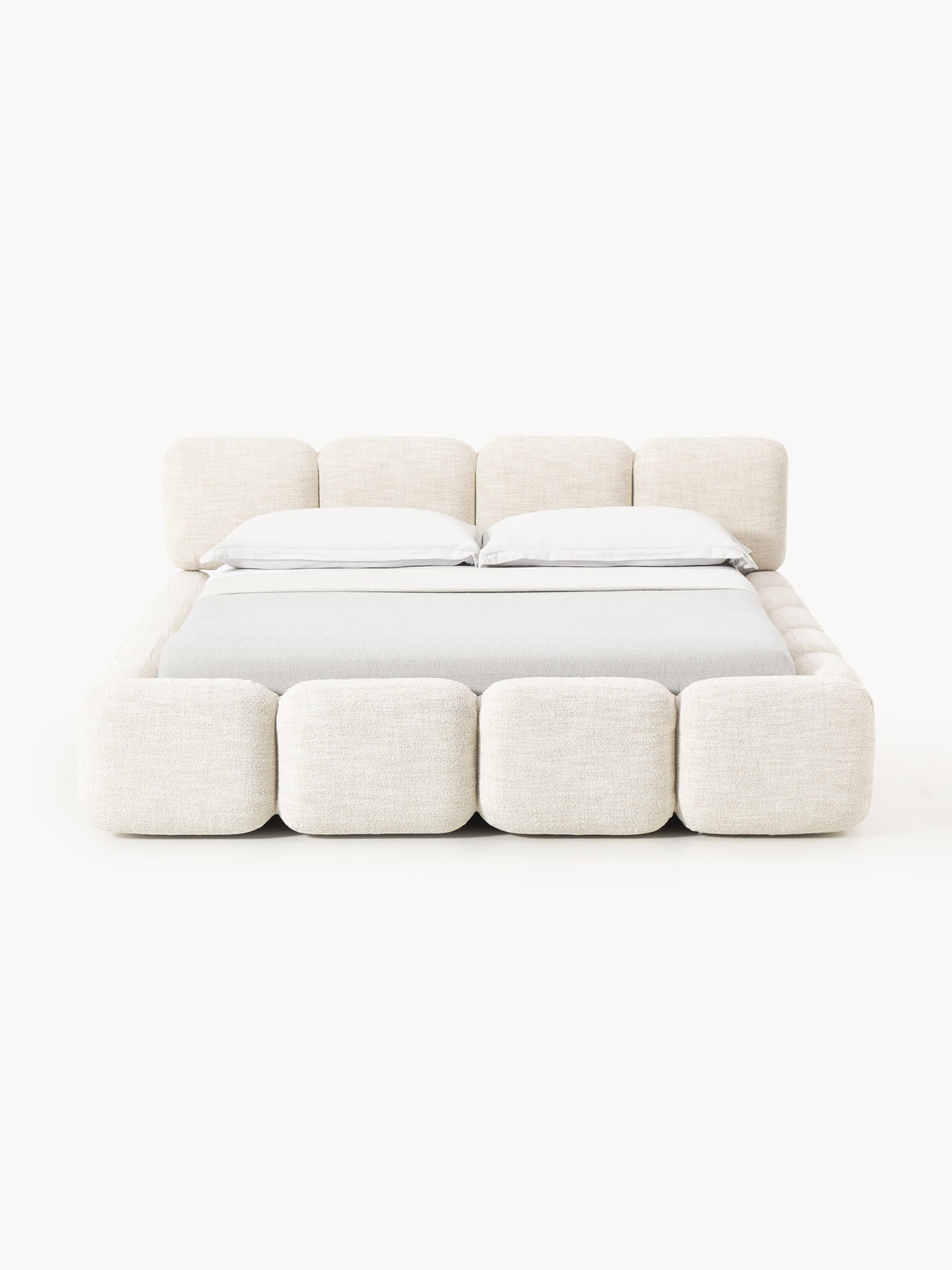 Taylenza Bouclé Upholstered Bed