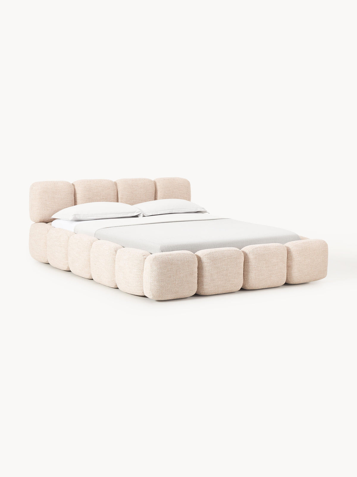 Taylenza Bouclé Upholstered Bed with Storage