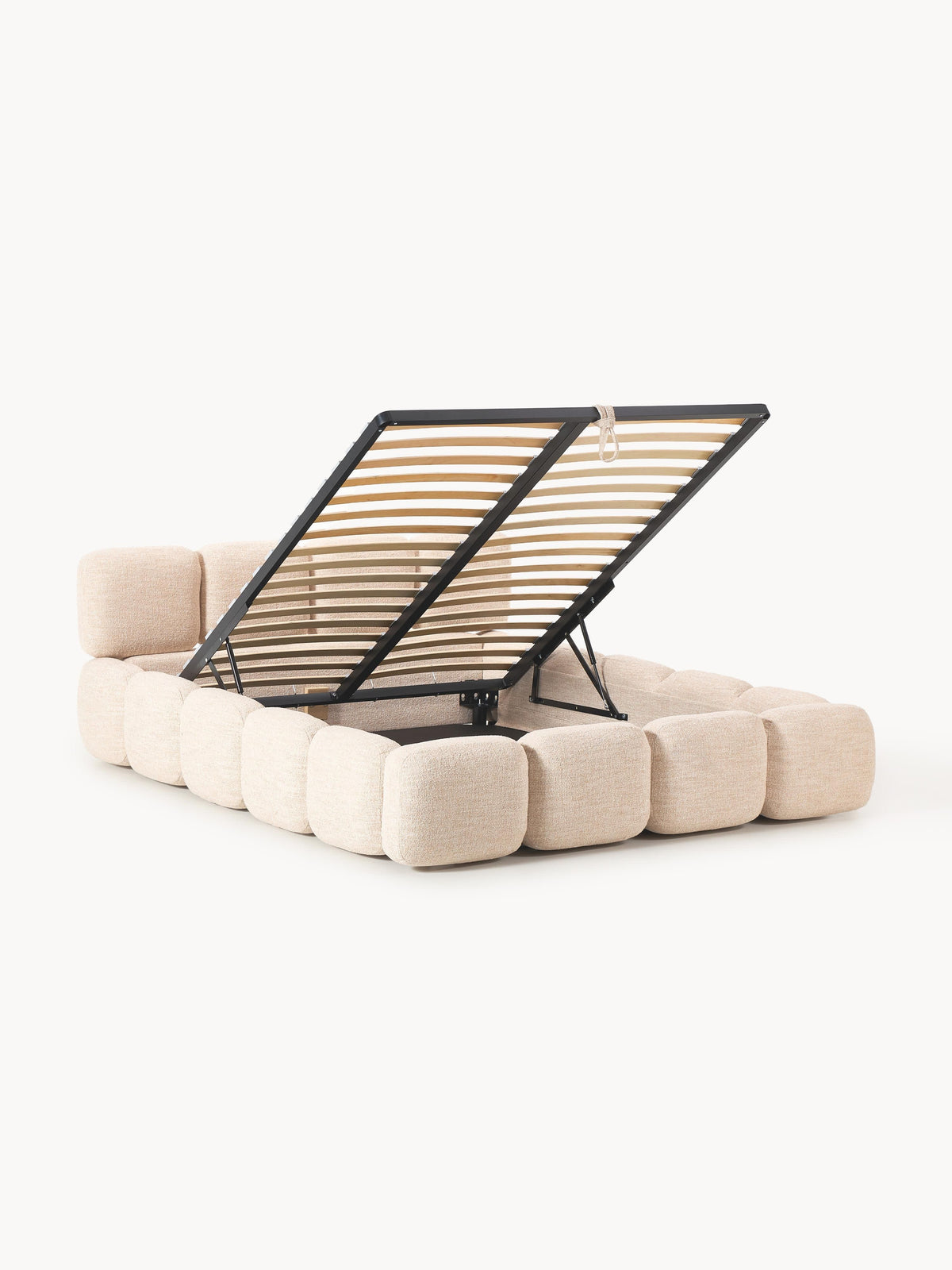 Taylenza Bouclé Upholstered Bed with Storage