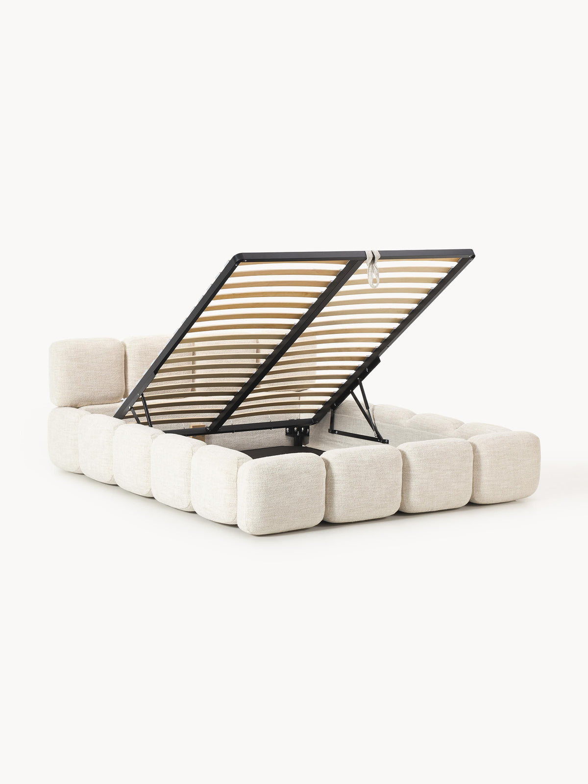 Taylenza Bouclé Upholstered Bed with Storage